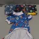 XPUDAC Dog Pajamas Clothes for Small Dogs Boy Girl, Doggie Pjs Puppy Onesies Outfits Pet Clothes for Dog Cat Christmas Pajamas, 4 Styles (Universe, Medium) (Medium(Chest-16"))