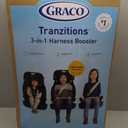Graco Tranzitions 3-in-1 Harness Booster Car Seat, Forward Facing Car Seat, Highback, to Backless Booster, Proof, Manufacturing Date: 2025/03/2