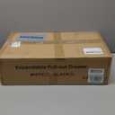 Pull out Cabinet Organizer, 2-pack, Expandable(12"-20") Heavy Duty Slide out Drawers Fixed with Adhesive Nano Film for Pots, Roll out Shelf Storage for Kitchen Base Cabinet Organization(3 Rails) (White)