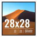 LaVie Home 28x28 Picture Frame for Wall Display, 28x28 Black Picture Frame with HD Plexiglas, 28 x 28 Photo Frame 1 Pack, Picture Frames for Displaying Photos, Classic Collection
