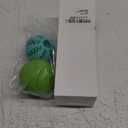 HIPPIH Dog Puzzle Toy 2 Pack, Interactive Dog Toys for Treat Dispensing, Durable Puppy Toys for Teething, Dog Treat Ball for Teeth/Slow Feeder/IQ Training/Playing, Blue-2.75‘’, Green-3.14‘’