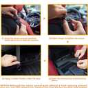 WLLWOO Car Net Pocket Handbag Holder Between Seats Back Storage Organizer Purse Holder for Console Front Seat Storage Barrier