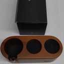 58mm Espresso Tamper Station Rosewood KNODOS Espresso Machine Accessories For Coffee Bar Wooden Coffee Tamping Box and Portafilter Holder (Classic), 58mm