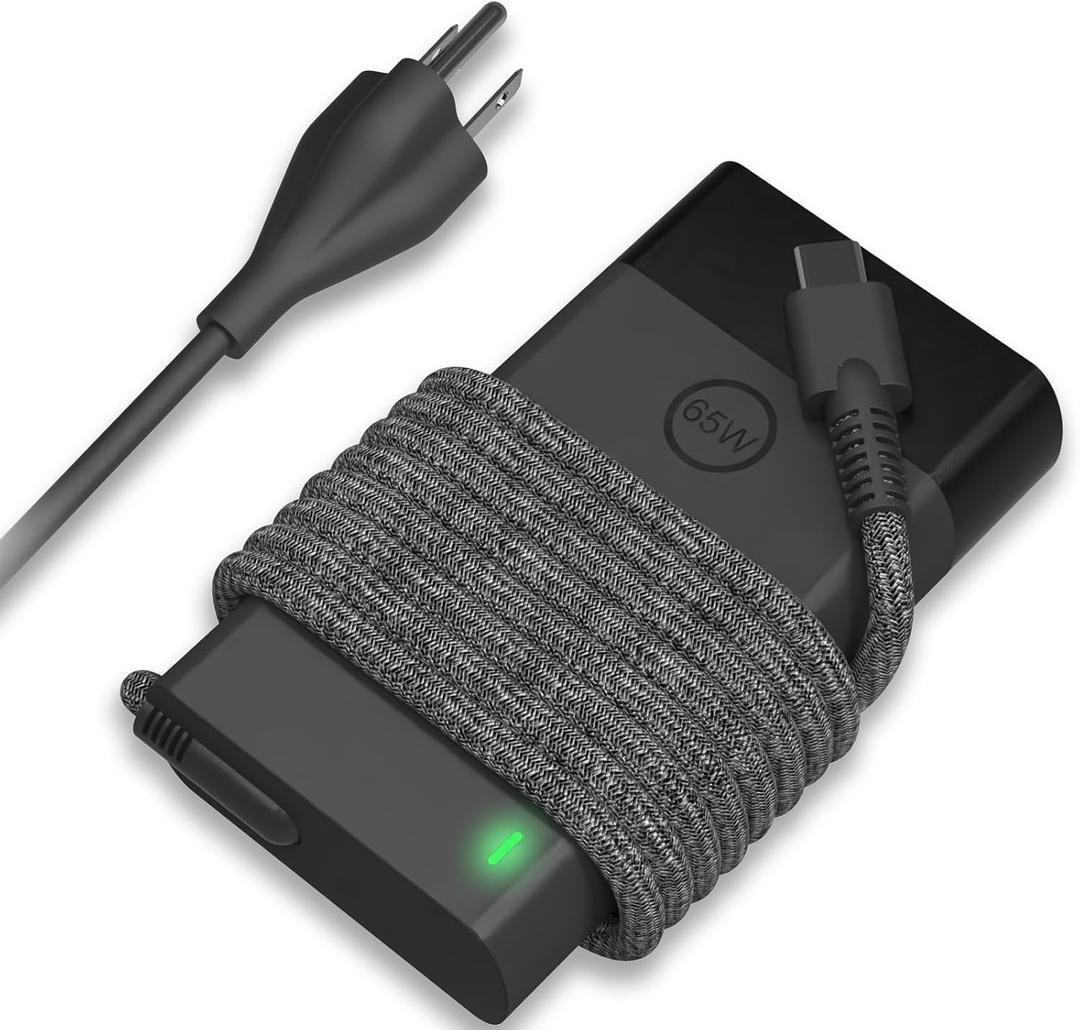 2025 New Slim 65W USB C Computer Laptop Charger for HP Laptop Charger USB C Replacement Envy x360/Elitebook x360/Spectre x360/Elite x2/Pavilion/Zbook/ProBook, Type C 45W Chromebook Power Cord Adapter