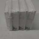 QWORK Vinyl Fence Post Cap, 4 Pack 4" x 4" PVC Square Fence Post Top Cover, New England Pyramid Style, for Mailbox, Lamp Post, Deck, Dock, Piling Caps, White