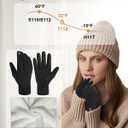 RIGWARL Upgraded Plush Gloves for Cold Weather, Women Men Winter Gloves for Late Fall and Early Winter, Warm Running Gifts (XX-Large, 112 Colder-(75% Warm)-black)