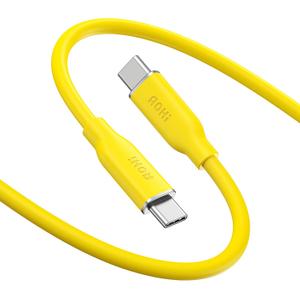 AOHI 140W USB C to USB C Cable PD 3.1 Type C Fast Charging Cable Fast Charge for MacBook Pro, iPhone 15 Pro Max Plus, iPad Pro/Air, Galaxy S23Ultra, Pixel, Switch, 3.3ft, Yellow