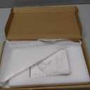 Stainless Steel L-Shaped Hand Towel Holder, SUS304 Bathroom Towel Rack with Thickened Base for Countertop Vanity (Brush Nickel, Square Base)