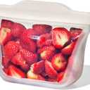 OXO Good Grips Silicone Reusable Bag  Stand-Up Snack (12 oz)  Oat