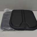 Car Seat Cushion Memory Foam for Car Seat Driver, Office Chair, Wheelchair Premium Nappa Leather Cushions Universal Fit Seat Cushion for Car Sedans SUV Truck (2 Packs/Black) (2 Pieces)