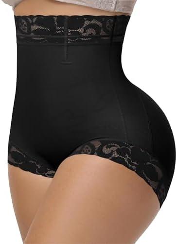 SHAPSHE Butt Lifting Panties Tummy Control Shorts High Waisted Shapewear Briefs Compression Underwear Women Faja Shorts, Black, Size M