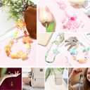 420~450Pcs Acrylic Assorted Beads for Jewelry Making Cute Mixed Shaped Beads for Bracelets Necklace Keychain Earrings DIY Crafts Supplies(Purple)