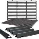 Genesis II Grill Parts for Weber Flavorizer Bars 66032 & Cast Iron Cooking Grates 66095 for Weber GS4 Replacement Parts Genesis II E/S-310 E-315 E-325 E-330 S-335 for Weber Genesis 2 Grill Grates