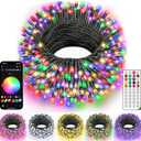 Ollny Smart Christmas Lights, 131FT 400 LED APP Control RGB Color Changing Christmas Tree Lights with Remote, Programmable DIY Musical Waterproof Decor Light with Timer for House Indoor Outdoor House