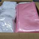 Mepase 100 Pcs White Chair Covers Set with 50 Stretch Spandex Chair Covers 50 Chairs Sashes Bows Universal Fitted Cover Removable Washable for Wedding Party Dining Banquet(White, Pink)