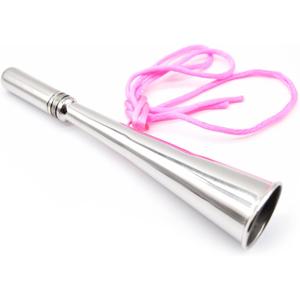 MARINE CITY Heavy Duty 304 Grade Stainless Steel Manual Handheld Air Horn  Fog Horn Loud Signal Whistle for Emergency Back Up Marines Boats Yachts (Pack of 1)