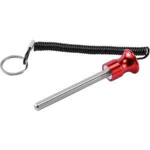 Flylin Weight Stack Pin, Aluminium Alloy Quick Release Pin Magnetic Strength Training Screw Bolt Strength Training Equipment for Fitness Equipment Pin Training (Red)