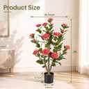 3ft 2-Pack Artificial Camellia Trees