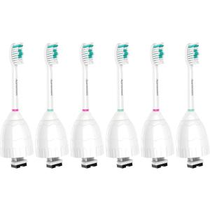 Aoremon Replacement Toothbrush Heads Compatible with Philips sonicare E-Series, 6 Pack Replacement Brush Heads Come with Caps