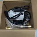 115V 330GPH Self-Priming Transfer Pump, LilMonster Auto Portable Electric Utility Water Pump with Suction Hose Kit,Bright Silver