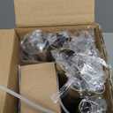 Gold Double Curtain Rod, 36 to 72 Inch Dual Curtain Rods with Aluminium Modern End Cap Finials, 1 Inch Adjustable Heavy Duty Window Treatment Rods, Telescopic Metal Double Drapery Pole Set