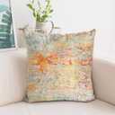 Boho Floral Throw Pillow Covers 22x22 inch Set of 2,Boho Rug Geometric Floral Pattern Decor Double Sided Pattern Cushion Cover Soft Pillow Case Living Sofa Room Bed Square Pillow Cover