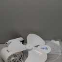 HealSmart 16 Inch Digital Household Wall Mount Fans, Adjustable Tilt, 90 Degree, 3 Speed Settings, 1 Pack, White