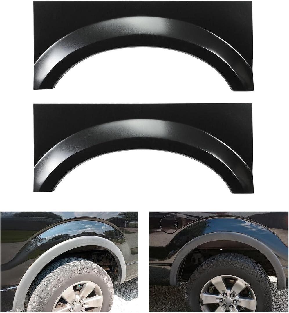 HECASA Bed Wheel Arch Rust Repair Panel Compatible with 1999-2007 Ford F250 F350 F450 F550 Pickup Truck Rear Upper Quarter Patch Replacement Driver & Passenger Side