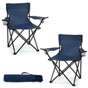 2 Pack Lightweight Camping Chairs for Adults & Teens, 250LBS Capacity Foldable Portable Chairs with Carry Bag, Compact Design for Camping, Beach, Picnics, and Outdoor Events