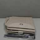 StorageWorks Hanging Closet Organizer with Metal Rod, 4-Section Closet Organizers and Storage, Collapsible Hanging Shelves for Baby Clothes, Shoes, Sweater Storage, Brown and Beige