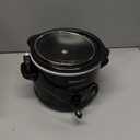 Elite Gourmet MST-250XB Electric Slow Cooker Ceramic Pot, with Adjustable Temp, Entrees, Sauces, Soups, Roasts, Stews & Dips, Dishwasher Safe (1.5 Quart, Black)