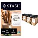 Stash Tea Decaf Vanilla Chai Tea, 6 Boxes With 18 Tea Bags Each (108 Tea Bags Total)