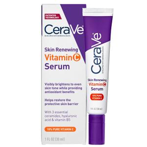 CeraVe Vitamin C Serum with Hyaluronic Acid, Skin Brightening Serum for Face with 10% Pure Vitamin C, Fragrance Free, 1 Fl. Oz CeraVe Vitamin C Serum with Hyaluronic Acid, Skin Brightening Serum for Face with 10% Pure Vitamin C, Fragrance Free, 1 Fl. Oz