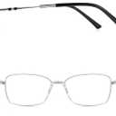 Reading Glasses Blue Light Blocking Spring Hinge Readers for Women Anti Glare Filter Lightweight Eyeglasses (Black Frame Silver Bridge)