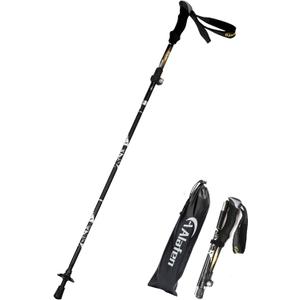 A ALAFEN Aluminum Collapsible Ultralight Travel Trekking Hiking Pole for Men and Women (Fits 5'3" - 6'2") (1 PC(1 Pole))
