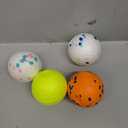 Indestructible Floating Bouncy Dog Balls for Small Breed Puppies - Lightweight, Durable, Odourless - 2.5" (4 Pack)