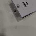 Vagusicc Nightstand Set 2 with Charging Station, End Table with Fabric Drawers, Bedside Table with Open Wood Shelf, 24.2" Tall Side Table with USB Ports & Outlets, Night Stand for Bedroom, White