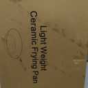 9.5 Inch Nonstick Frying Pan Skillet, Ceramic Frying Pan, Non Toxic Healthy Ceramic Coating, Suitable for All Stovetops, PTFE PFOA PFOS Free, Black