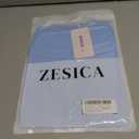 ZESICA Women's Summer Going Out Tops Ruffle Short Sleeve Cowl Neck Shirts (Blue, M)