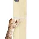 Cat Scratching Post 32 Inch for Indoor Large Cats and Kitten, Nature Sisal Tall Cat Scratch Post, Sisal Cat Scratcher Improve Cat's Scratching Habits and Protect Your Furniture, Grey