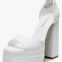 DREAM PAIRS High Heels Chunky Block Platform Heels for Women Ankle Strap Sexy Open Square Toe Heels Dressy Pumps Sandals Size 7 (38)