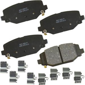 Bendix Premium SBC1596 Ceramic Rear Brake Pads for Select Models Chrysler Grand Caravan, Town & Country, Dodge Journey, Ram C/V, Volkswagen Routan