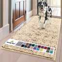 Muddy Mat | Super Absorbent Door Mat Indoor, Microfiber Quick Dry Chenille Entryway Rug, Non-Slip Front Door Mat, Indoor Mats for Entryway, Machine Washable Pet Rug, Beige 36"x60"