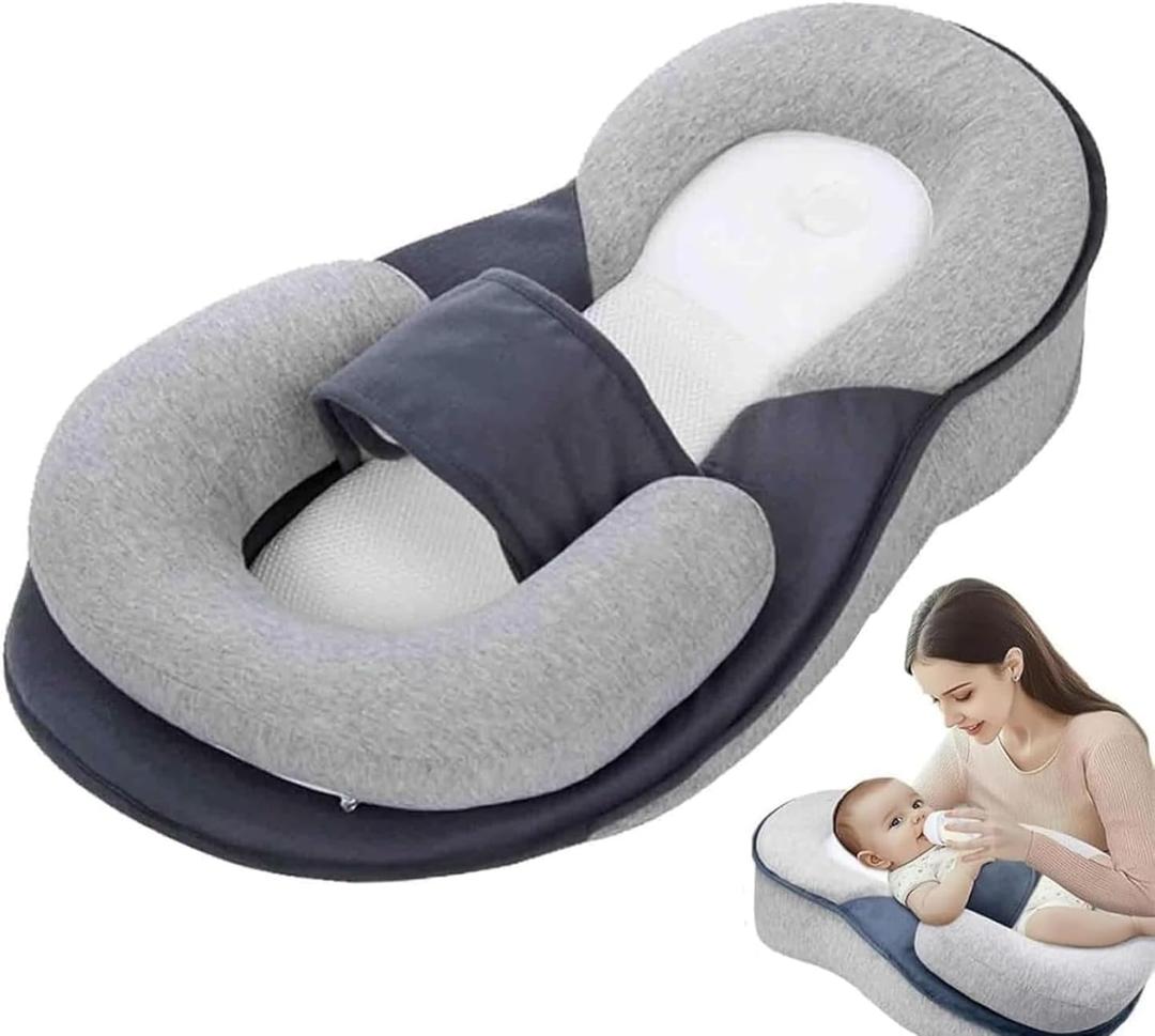 Lounger Pillow for Infant Cushion Reflux Breastfeeding Pillow, Bottle Feeding, Tummy Time