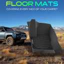 YHTAUTO Floor Mats Fit 2013-2016 Ford Escape, TPE Floor Liners All-Weather Protection Custom Fit, 1st & 2nd Row, Set of 3 Black