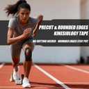Kinesiology Tape, Precut Athletic Sports Tape 40 Strips (2 Rolls), Waterproof Breathable Muscle Tape for Pain Relief & Joint Support