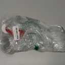 42 Pieces Round Acrylic Christmas Ornament with Red Ribbon DIY Blank Round Acrylic Ornament Transparent Circle Discs for Christmas Bauble Tree Decoration Tag Craft(3 Inches)