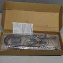 Voncerus LED Desk Lamp with Clamp, Eye-Caring Clip on Lights for Home Office, 3 Modes 10 Brightness, Long Flexible Goose-Neck, Metal, Swing Arm Architect Task Table Lamps with USB Adapter, Black