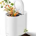 OK-255 Electric Composter for Kitchen, 5.5L Large Smart Countertop Compost Bin, Odorless, Quiet, Easy Clean, Turn Food Waste into Fertilizer, 2026 New Indoor Food Waste Compost Machine, White