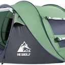 Pop Up Camping Tent 2/4 Person, Instant Family Tents, Easy Setup Automatic Tent for Camping Hiking & Traveling